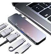 RayCue USB C Adapter for MacBook Pro/Air, MacBook Adapter HDMI, MacBook Air M1 USB Multiport USB ...