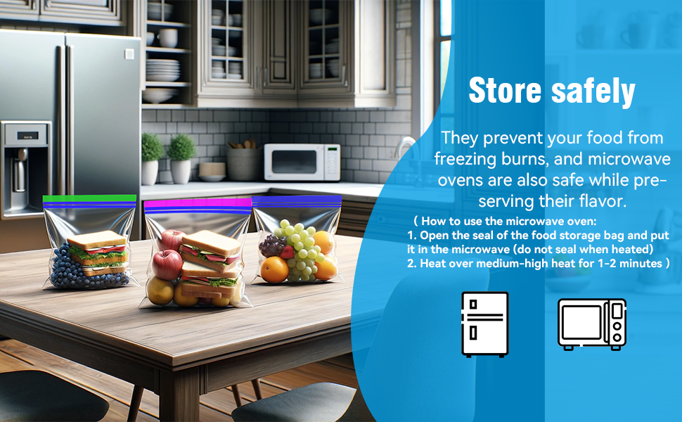 Food Storage Freezer Bags