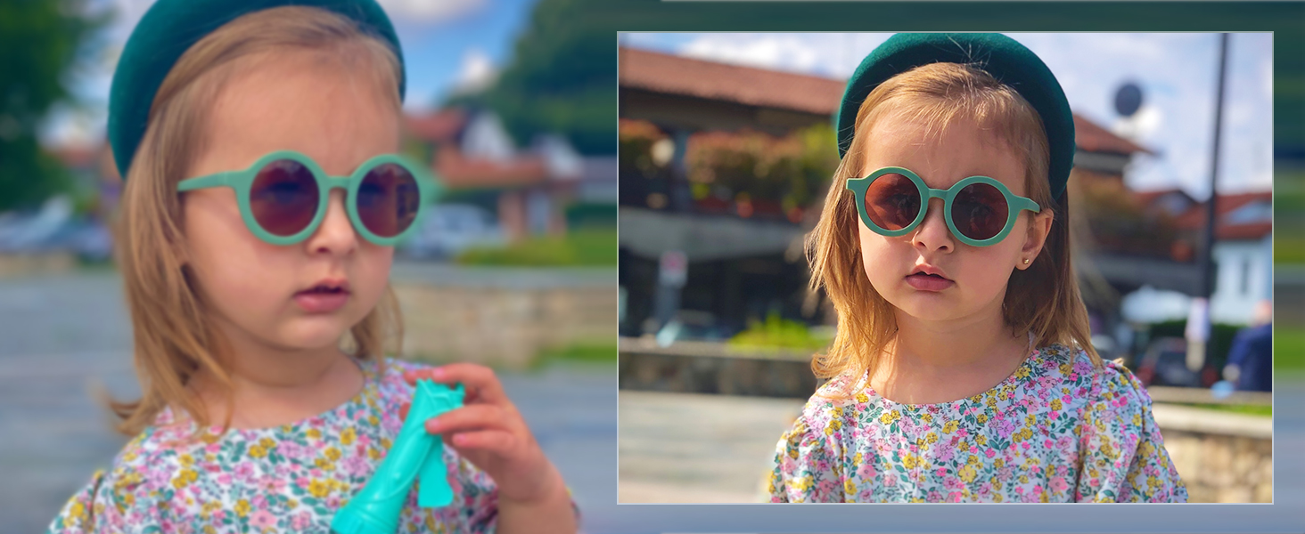 SOJOS Cute Round Polarized sunglasses for kids Girls Boys Vintage UV400 Protection Children SK5606