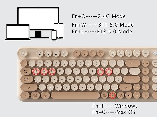 Wireless Bluetooth Keyboard