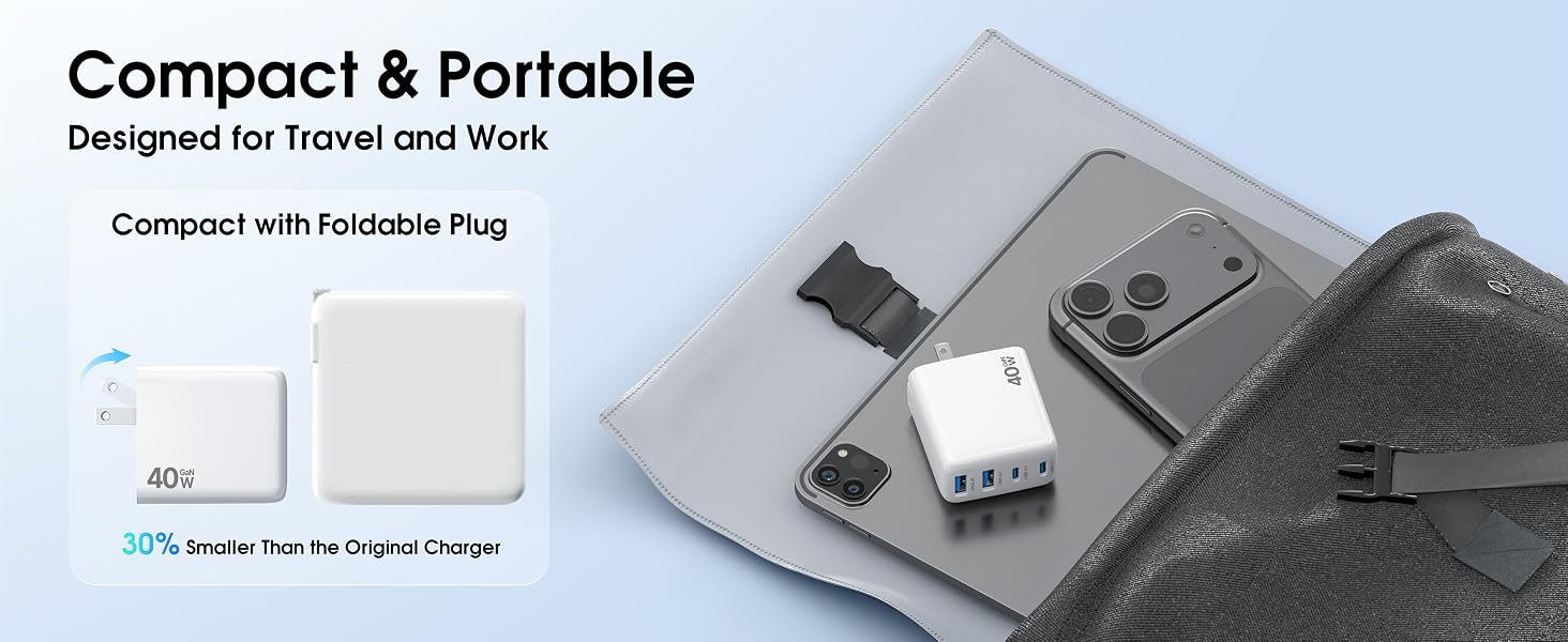 Compact with Foldable Plug