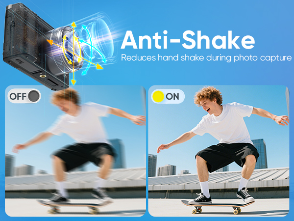 camera with anti-shake