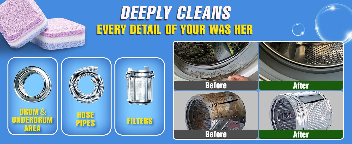 DEEPLY CLEANS EVERY DETAIL OF YOUR WAS HER