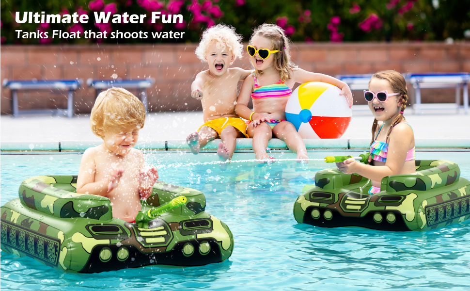 pool floats kids toddler pool floaties water floats pool tank shoot water toys