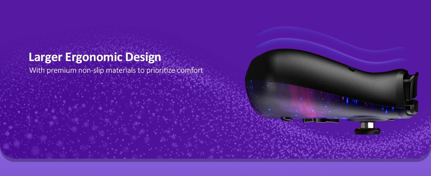 The handheld mode controller&amp;#39;s ergonomic design fits the hand comfortably for long-lasting grip.