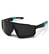 HJX Smart Cycling Glasses with Bluetooth 5.4, 6H Battery, Magnetic Charging - UV400 Sports Sungla...