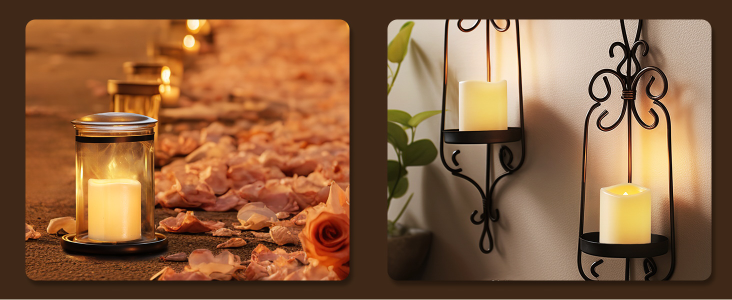 24Pack Flickering Flameless Votive Candles