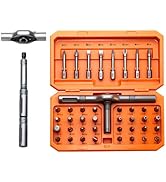42 in 1 Magnetic Screwdriver Set, T Handle Ratchet Screwdriver Set with Storage Case, Precision H...