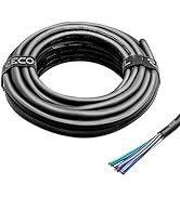 RECOIL 20-Feet 9-Conductor Speaker Cable, 18AWG CCA, Ultra-Flex and Easy Peel Jacket, 4-Channel S...