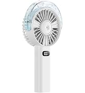 Otlonpe Handheld Misting Fan Portable, 4000mAh Rechargeable Battery Powered, Small Personal Miste...