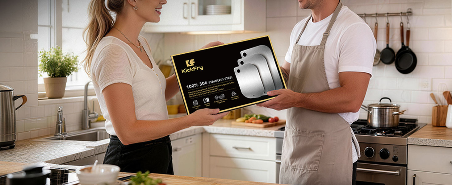 Stainless Steel Cutting Boards Gift for Men Women