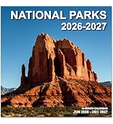 2026-2027 Calendar for Wall, National Parks Calendar 2026-2027 from June 2026 - December 2027, 12...
