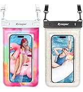 Rynapac [Floatable] Waterproof Phone Pouch 2 Pack - [Up to 8.5"] IPX8 Floating Waterproof Phone C...