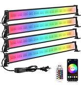 MEIKEE Wash Light DJ Light Bar, 42W RGBCW Smart APP Waterproof LED Stage Lights Bar with Remote, ...
