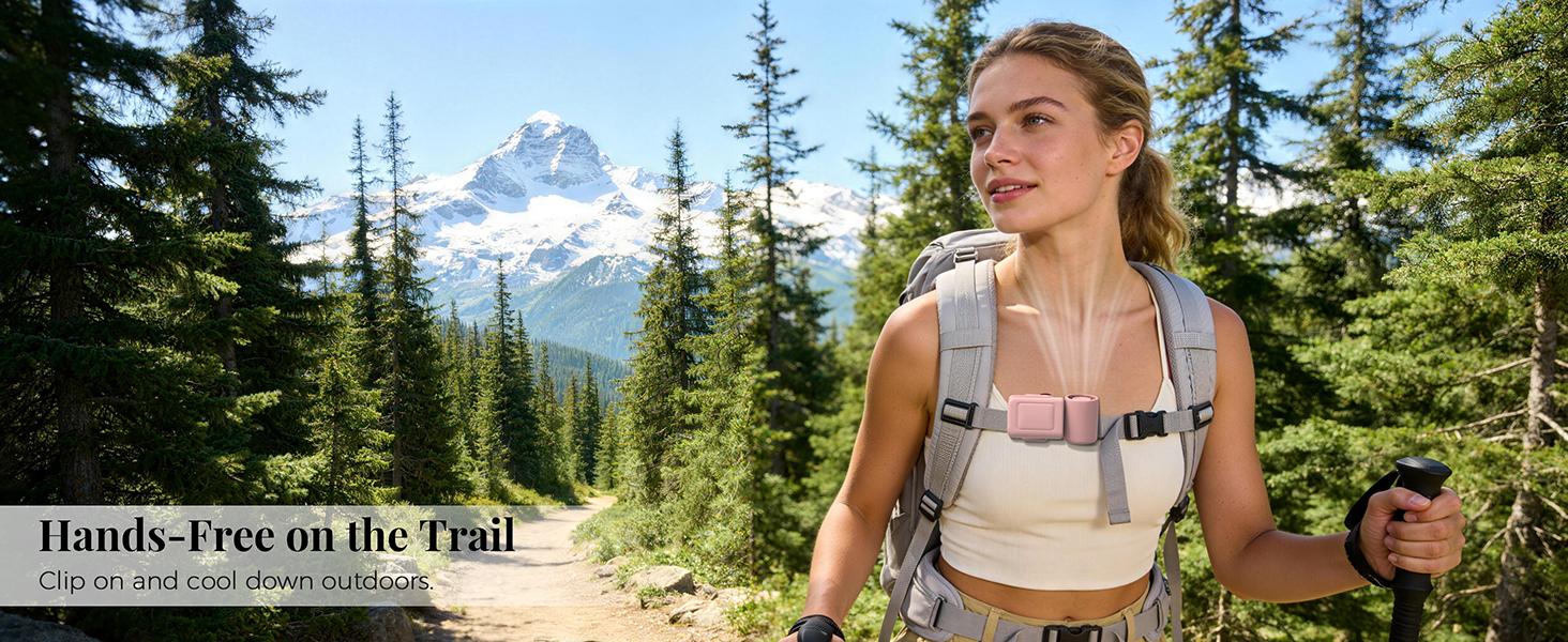 Hands-Free on the Trail Clip on and cool down outdoors