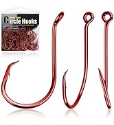 Dovesun Circle Hooks for Catfish 2X Strong 100PCS Catfish Hooks Octopus Circle Hooks Saltwater an...