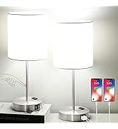 Set of 2 Touch Control Table Lamps