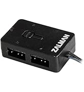 Zalman ARGB Controller 4-Port Hub for PC Addressable RGB Fans 5V 3-Pin, Easy Color/Pattern Contro...