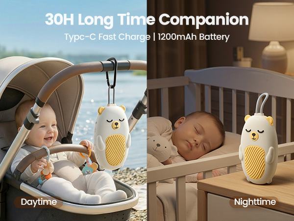 Baby Sound Machine for Sleep, White Noise Machine