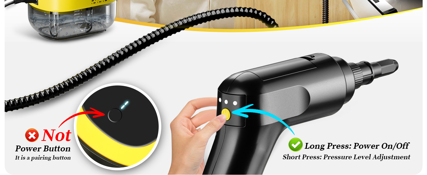hand held steam cleaner for all surfaces, cordless steamer for cleaning