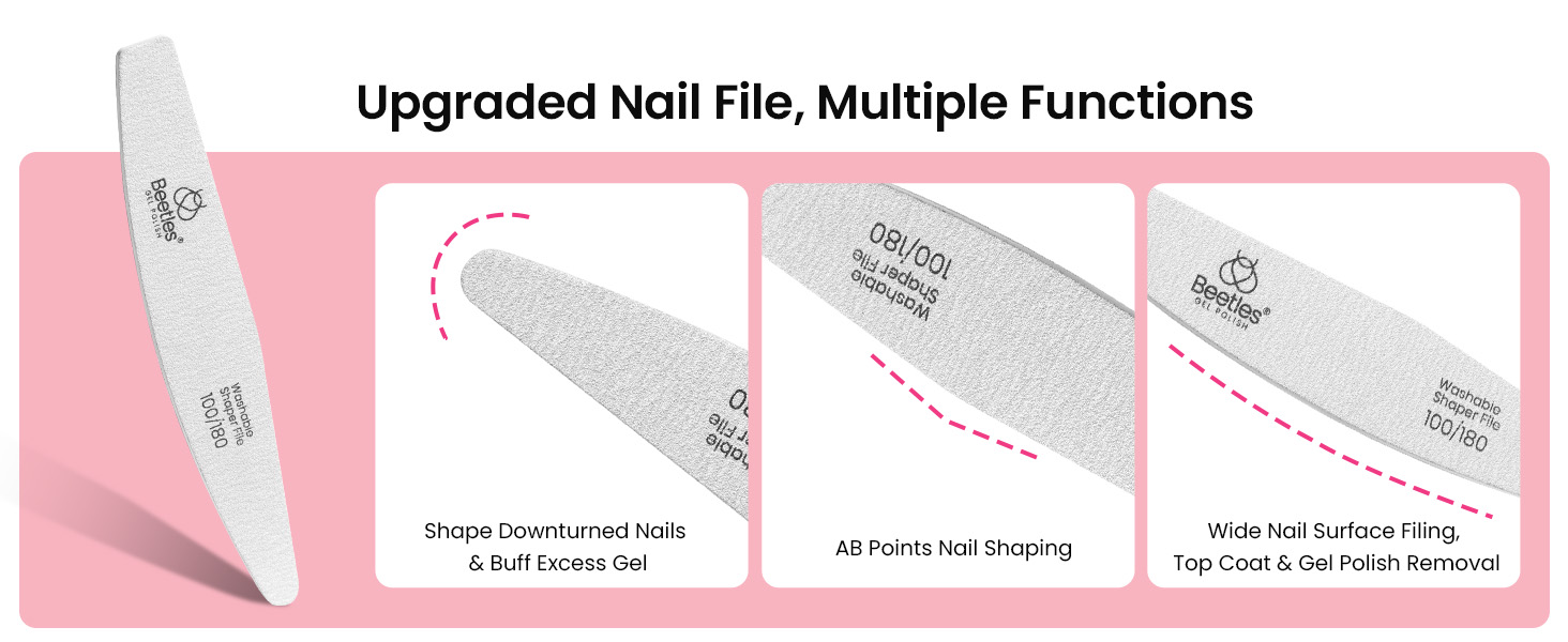Upgraded Nail File, Multiple Functions