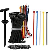 JinnEterri 200 Pcs Heavy Duty Nylon Cable Ties for Automotive Body &amp; Trim Clips, Self-Locking Zip...