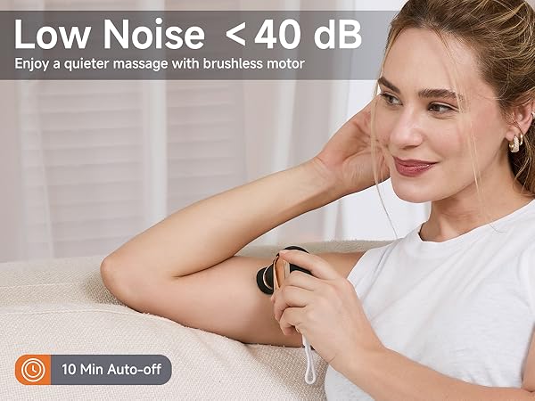 Enjoy a quieter massage with brushless motor