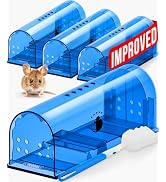 Motel Mouse Humane Mouse Traps No Kill Live Catch and Release 4 Pack - Reusable, Easy to Use &amp; Cl...