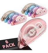 Secopad 8 Pack Scrapbook Tape, Double Sided Tape for Crafts, Adhesive Tape Glue Runner for Scrapb...