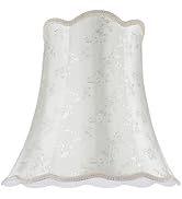 Aspen Creative 34002A Transitional Empire Shape Spider Construction Lamp Shade in Ivory, (10 1/8"...