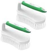 Amazer Scrub Brush for Cleaning Comfort Grip Shower Scrubber Stiff Bristles with Handle Heavy Dut...
