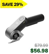 HOTO EdgeFlow Electric Cardboard Cutter, Titanium Blade &amp; LED Display, USB-C Rechargeable Cordles...