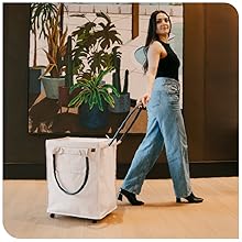 laundry hamper with wheels collapsible rolling laundry bag large capacity laundry tote on wheels