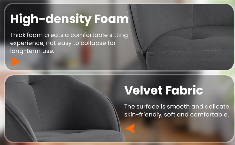velvet office chair