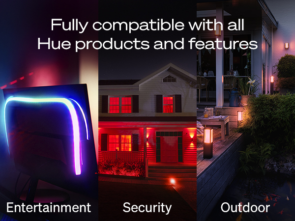 Fully compatiable with all Hue products and features