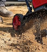 MZK 40V 12-inch Cordless Garden Tiller, Battery Powered Garden Cultivator, 2 * 4.0Ah Battery and ...