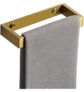 Sayayo Brushed Gold Towel Bar for Bathroom Wall, 8 Inch Hand Towel Holder, Screw or Self Adhesive...