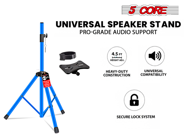 speaker stand height adjustable tripod mount pole stage studio