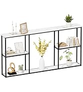 WOHOMO Console Tables for Entryway,Small Entryway Table for Entry,3 Tire Long Sofa Table Behind C...