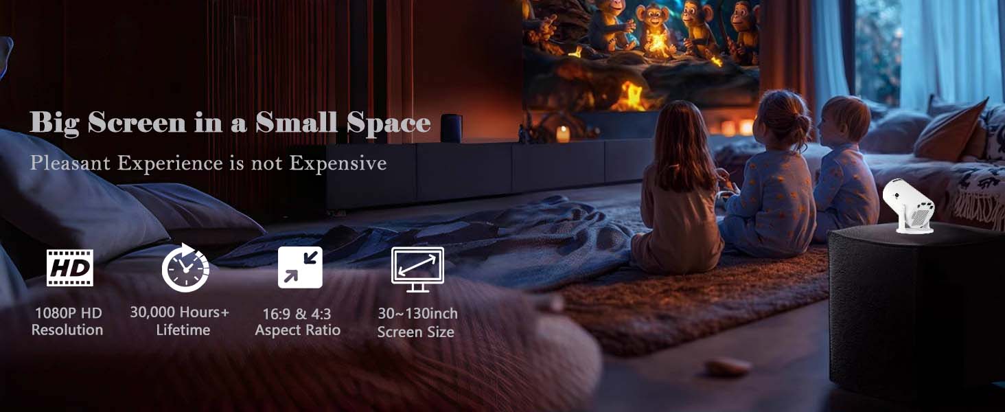 Ceiling Remote Control Home Video TV Movie Wall Game Projector for Outdoor Use Cheap Projector