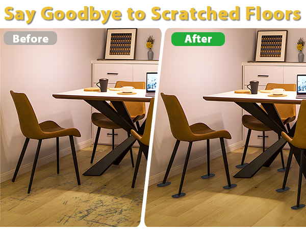 Our furniture sliders help to say goodbye to scratches and allow furniture to move easily.