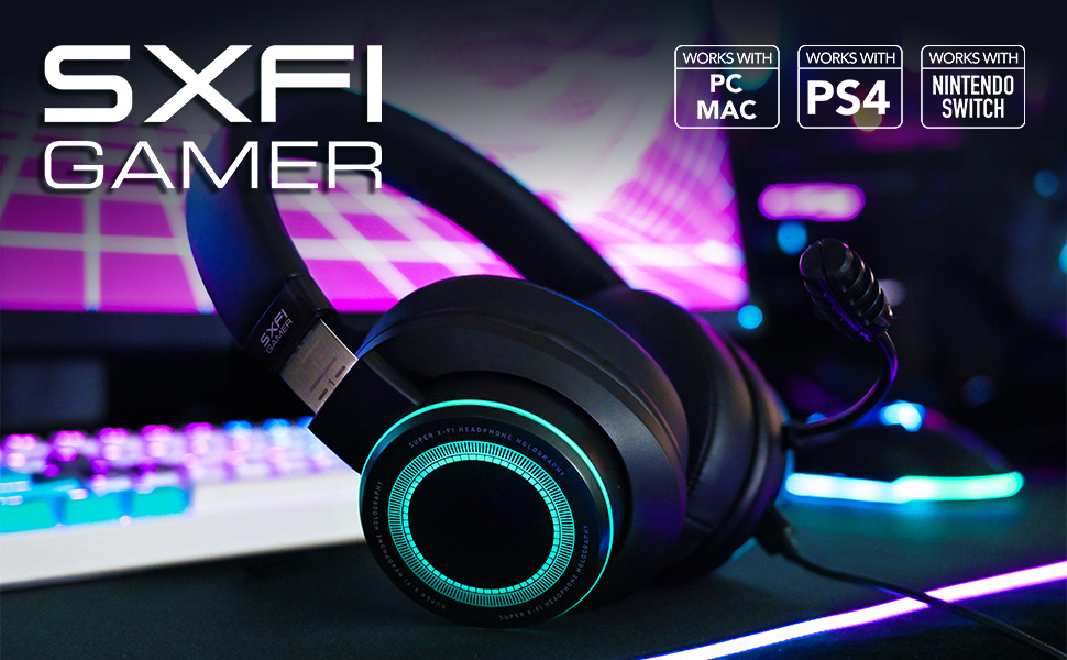 fantasy gaming world built-in Super X-Fi technology holographic audio personalized