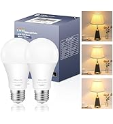 Zorykn 3 Way Light Bulbs 50 100 150 Warm White, A19 3000K, 5/10/15W Energy Saving 500 1000 1500 L...