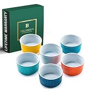 Bellemain 4 oz Porcelain Mini Bowls | Ramekins, Custard Cups, Mini Cheesecake Pans, Small Baking ...