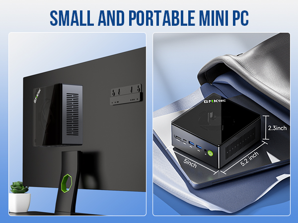 mini computer desktop pc space saving vesa mount installation portable travel on the go
