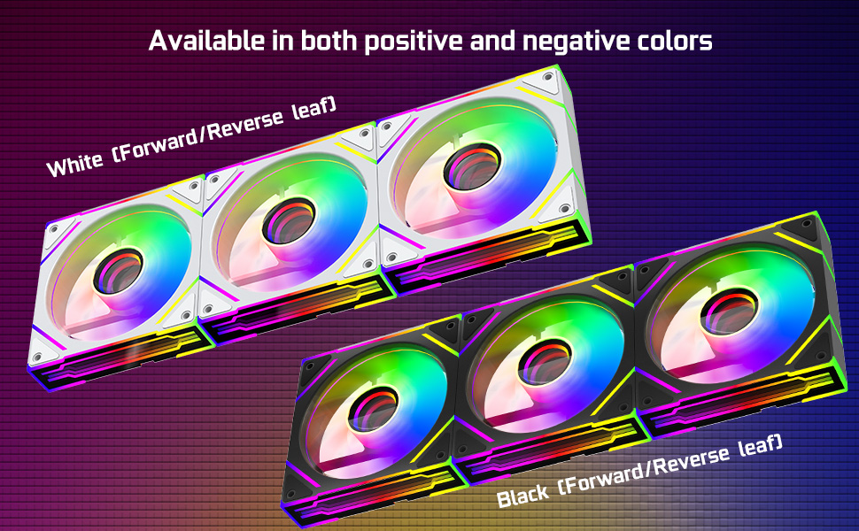 Jungle Leopard prism4 EX 120mm PC Reverse Blade ARGB Case Fan,Infinity Mirror RGB