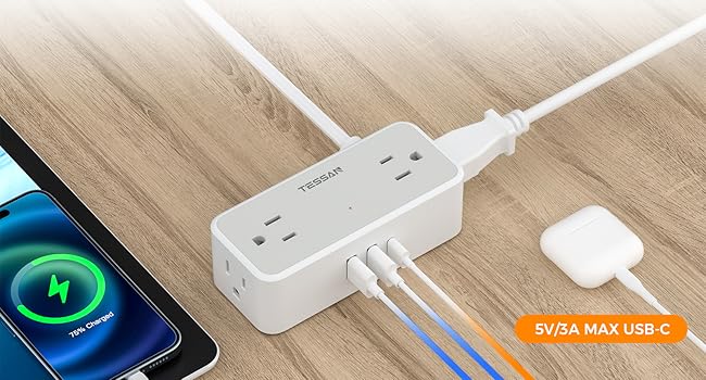 ultra thin flat extension cord