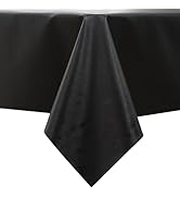 Heavy Duty Vinyl Tablecloth Waterproof Oil-Proof PVC Table Cloth Stain-Resistant Wipeable Rectang...