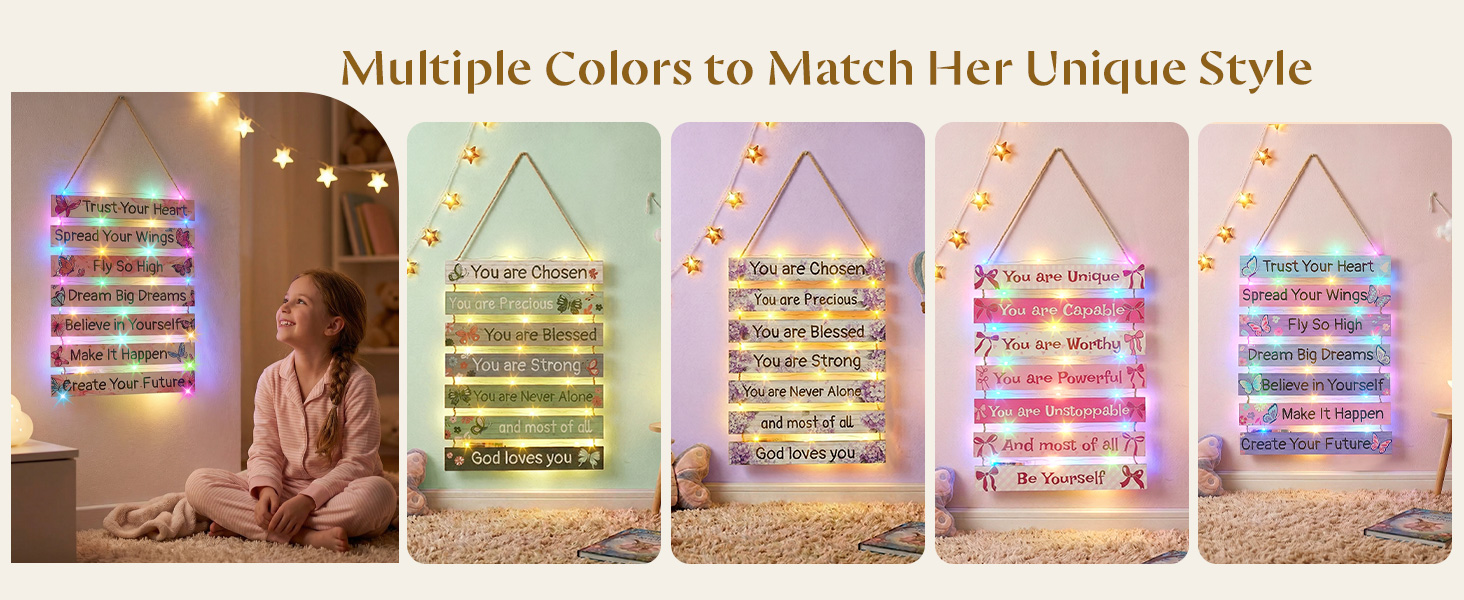 Girls Room Decor for Teen Girls Butterfly Wall Decor with LED Lights