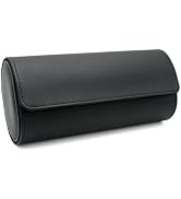 HUYUTAWE Watch Travel Case Portable Organizer - Luxury Watch Roll Travel Box Recycled Leather Wat...